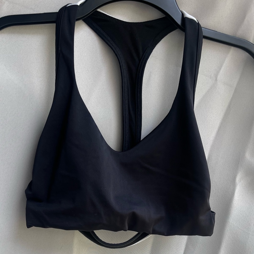 Black Racerback Sports Bra